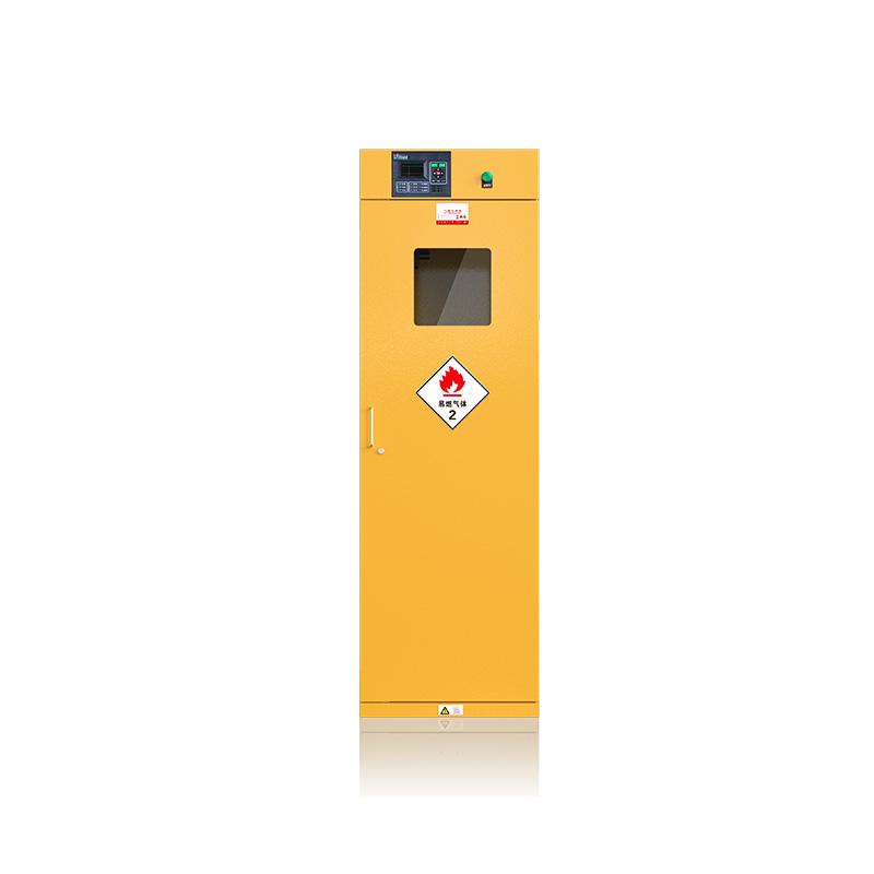 Single-bottle gas cylinder storage cabinet