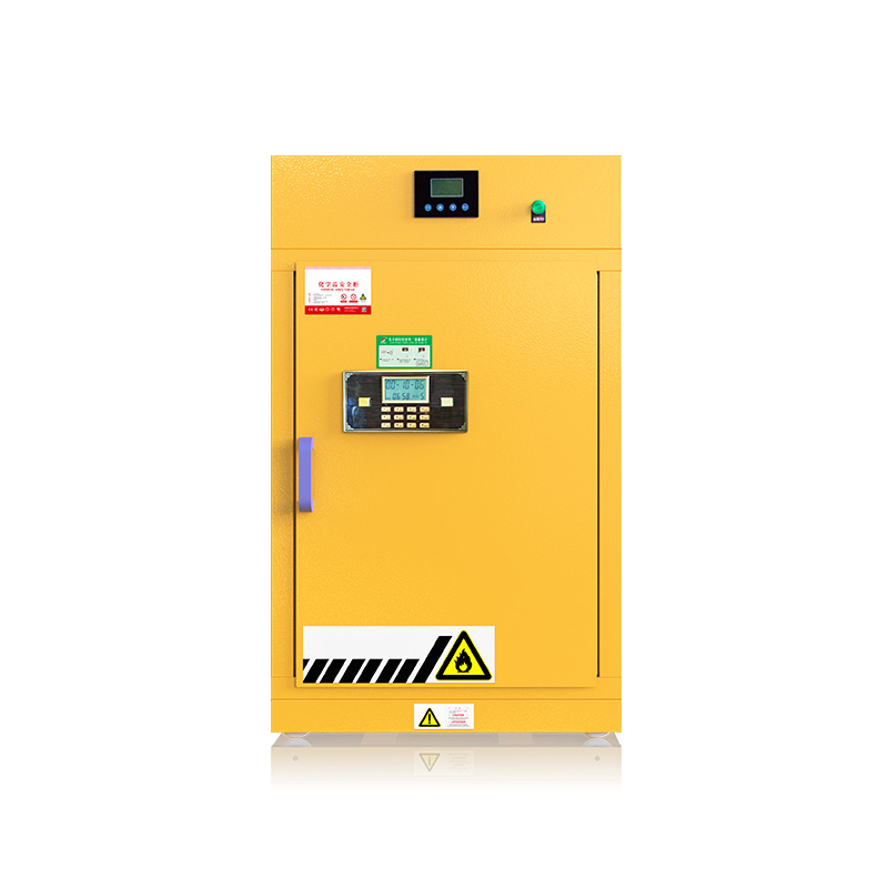 Flammable and toxic chemicals storage cabinets (time control switch device)