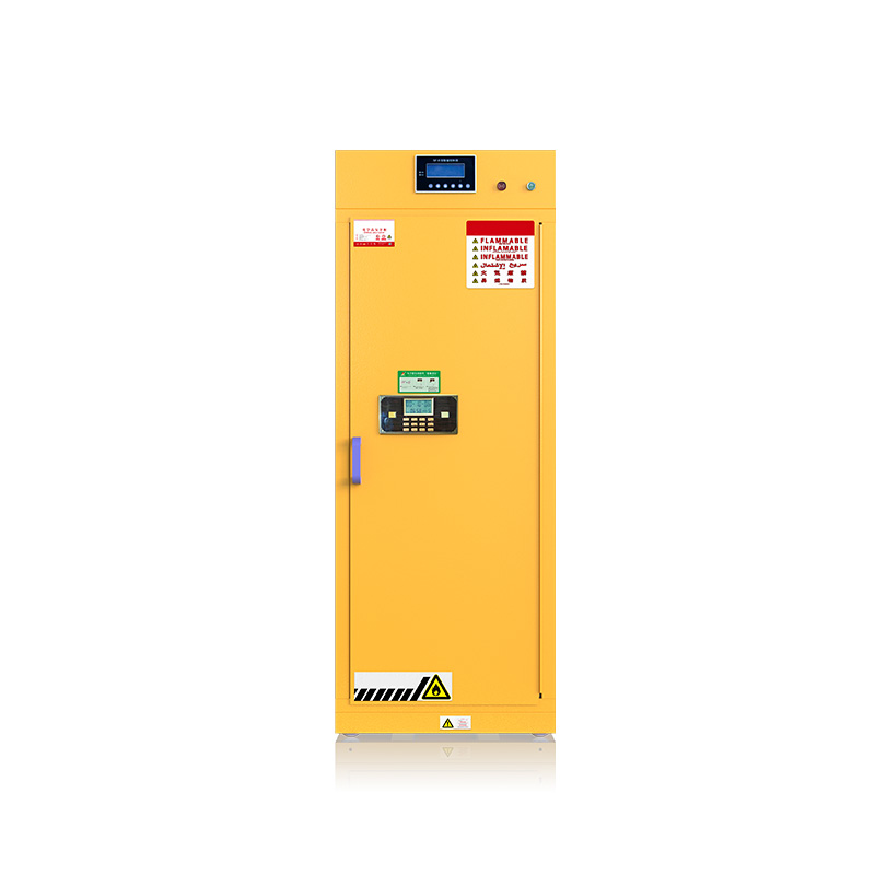 Flammable and toxic chemicals storage cabinets (time control switch device)