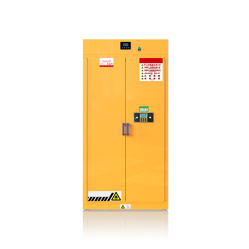 Flammable and toxic chemicals storage cabinets(time control switch device)